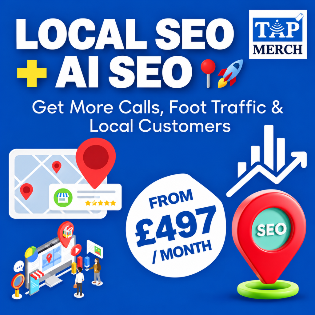 Local SEO and AI SEO packages from £497 per month